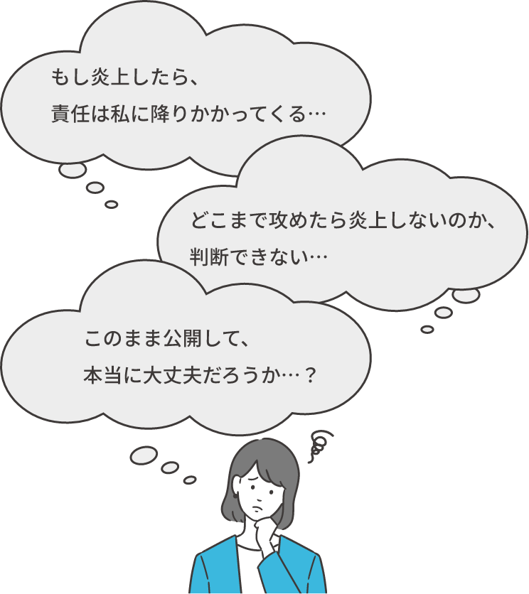 炎上に対する悩み